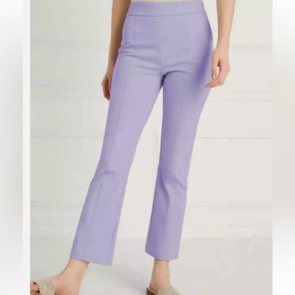 Hill House Claire Pants lavender mid rise stretch size XS NWT